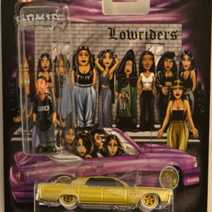 Hot Wheels ’64 Continental Gold Custom-Made with White Real Rider Rubber Wheels Homes Movie Series 1:64 Scale Collectible Die Cast Model Car