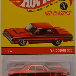 Hot Wheels ’64 Dodge 330 Red #2of 4 Redline Tires HW Neo-Classics Series 13 1:64 Scale Collectible Die Cast Model Car. Only 3000 Made Worldwide!!!