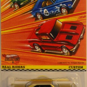 Hot Wheels ’65 Ford Galaxie 500 Gold Custom-Made with White Real Rider Rubber Wheels Custom Edition Real Riders Series 1:64 Scale Collectible Die Cast Model Car