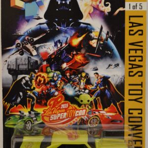 Hot Wheels ’66 Chevy Nova Lime Custom-Made with Real Rider Rubber Wheels Exclusive Car Edition 2015 Las Vegas Toy Convention Series 1:64 Scale Collectible Die Cast Model Car