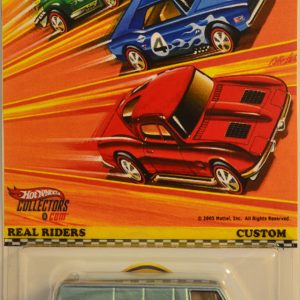 Hot Wheels ’66 Dodge A100 Aquamarine Custom-Made with Red Line Real Rider Rubber Wheels Custom Edition Real Riders Series 1:64 Scale Collectible Die Cast Model Car