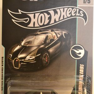 ’66 Nova Hot Wheels Black Series Custom-Made Collectors Edition 1:64 Scale Collectible Die Cast Model Car w/Real Rider Rubber Wheels