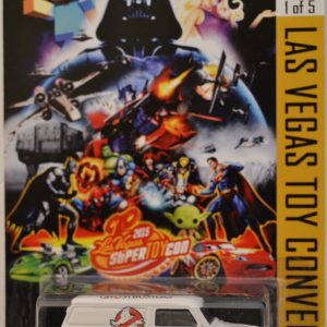 ’67 Austin Mini Van White Custom-Made Hot Wheels Exclusive Ghostbusters Car Edition 2015 Las Vegas Toy Convention 2015 Circus Series 1:64 Scale Collectible Die Cast Model Car