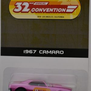 ’67 Camaro Purple Custom-Made Replica Hot Wheels with Real Rider Rubber Wheels Custom Exclusive 32nd Annual Convention Series 1:64 Scale Collectible Die Cast Model Car.