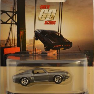 ’67 Ford Mustang SilverCUSTOM-Made Retro Hot Wheels with White Real Rider Rubber Wheels Special Edition Gone in 60 Seconds Series 1:64 Scale Collectible Die Cast Model Car