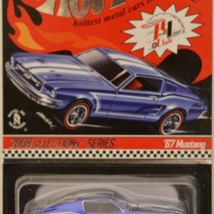 ’67 Mustang Blue #1 of 4 Hot Wheels Red Line Club (RLC) HW 2008 sELECTIONs Series 1:64 Scale Collectible Die Cast Model Car. Only 7897 Made Worldwide!!!