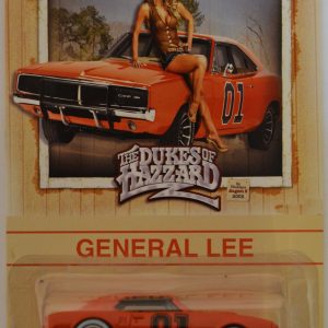 Hot Wheels   ’67 Pontiac Firebird 400 Custom-Made with Whitewall Real Rider Rubber Wheels Limited Edition General Lee The Dukes of Hazzard Series 1:64 Scale Collectible Die Cast Model Car.