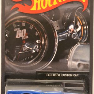 Hot Wheels ’67 Pontiac GTO Blue/Black Custom-Made with Real Rider Rubber Wheels Limited Edition Exclusive Custom Car Series 1:64 Scale Collectible Die Cast Model Car