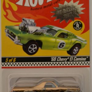 HWCA ’68 Chevy El Camino #5 of 6 Hot Wheels Redline Tires HW Neo-Classics Series 13 1:64 Scale Collectible Die Cast Model Car. Only 11000 Made Worldwide!!!
