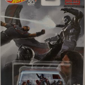 2018 Hot Wheels Pop Civil War Captain America ’68 Dodge A100 Marvel Studios 1:64 Scale Collectible Die Cast Model Car