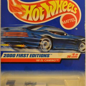 Hot Wheels ’68 El Camino White 8 of 36 HW 2000 First Edition Series 1:64 Scale Collectible Die Cast Model Car
