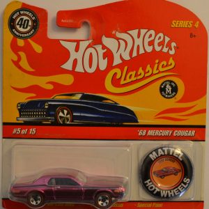 Hot Wheels   ’68 Mercury Cougar Purple 5 of 15 Special Paint HW Classics Series 4 1:64 Scale Collectible Die Cast Model Car