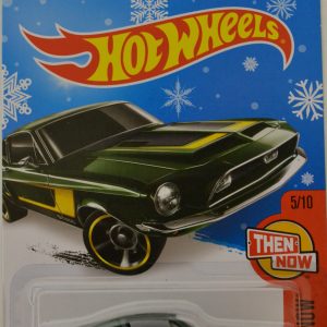 Green 68 Shelby GT 500 Hot Wheels HW Then And Now Series 1:64 Scale Collectable Die Cast Model Car Snowflake Card
