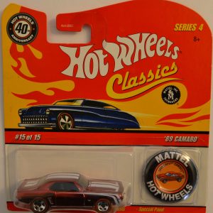 Hot Wheels   ’69 Camaro Red 15 of 15 Special Paint HW Classics Series 4 1:64 Scale Collectible Die Cast Model Car