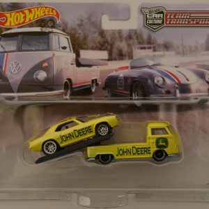 ’69 Camaro & VW Transporter T1 Pickup Custom-Made Hot Wheels w/ Real Rider Team Transport 1:64