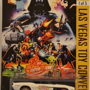 Hot Wheels ’69 Camaro White Custom-Made with Red Line Real Rider Rubber Wheels Exclusive Car Edition Las Vegas Toy Convention Series 1:64 Scale Collectible Die Cast Model Car