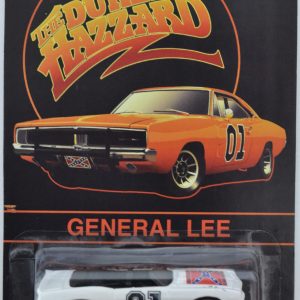 Hot Wheels ’69 Camaro White Custom-Made with Redline Real Rider Rubber Wheels Limited Edition The Dukes of Hazzard General Lee Series 1:64 Scale Collectible Die Cast Model Car