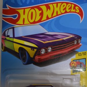 Colored 69 Chevelle SS 396 Hot Wheels HW ‘Art Cars’ Series 1:64 Scale Collectible Die Cast Model Car #10/10