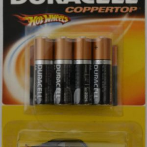 Black/Copper ’69 Copo Camaro Custom-Made Hot Wheels with Real Rider Rubber Wheels Limited Edition DURACELL Series 1:64 Scale Collectible Die Cast Model Car.