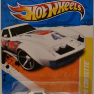 Hot Wheels ’69 Copo Corvette White #4 HW 2011 New Models Series 1:64 Scale Collectible Die Cast Model Car