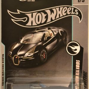Hot Wheels ’69 Corvette Black Series Custom-Made Collectors Edition 1:64 Scale Collectible Die Cast Model Car w/Real Rider Rubber Wheels
