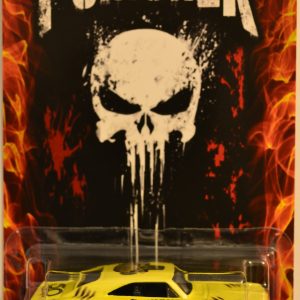 Hot Wheels   ’69 Dodge Charger 500 Yellow Custom-Made Real Rider Rubber Wheels Collectors Edition Punisher Series 1:64 Scale Collectible Die Cast Model Car