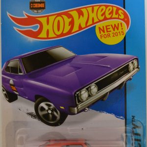 Hot Wheels   ’69 Dodge Charger 500 Custom-Made with Redline Real Rider Rubber Wheels Limited Edition HW City Series 1:64 Scale Collectible Die Cast Model Car