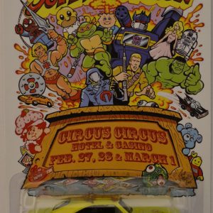 69 Dodge Charger 500 Lime-Blue Custom-Made Hot Wheels Limited Edition Las Vegas Toy Convention 2015 Circus Series 1:64 Scale Collectible Die Cast Model Car