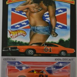 69 Dodge Charger 500 Orange Custom-Made Hot Wheels with Real Rider Rubber Wheels Limited Edition HW City Series 1:64 Scale Collectible Die Cast Model Car