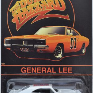Hot Wheels ’69 Dodge Charger 500 White Custom-Made with Whitewall Real Rider Rubber Wheels Limited Edition The Dukes of Hazzard General Lee Series 1:64 Scale Collectible Die Cast Model Car