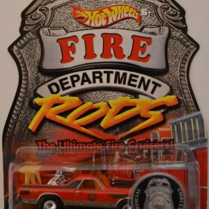 Hot Wheels ’69 El Camino with Real Rider Rubber Wheels HW Fire Department Rods Series 1 1:64 Scale Collectible Die Cast Model Car
