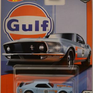 ’69 Ford Mustang Boss 302 Blue 1/5 Hot Wheels Limited Edition Car Culture Gulf Series 1:64 Scale Collectible Die Cast Model Car