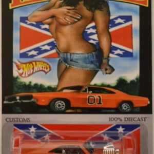 Hot Wheels ’70 Dodge Carger RT Orange Custom-Made with Real Rider Rubber Wheels Limited Edition Daisy Duke The Dukes of Hazzard Series 1:64 Scale Collectible Die Cast Model Car