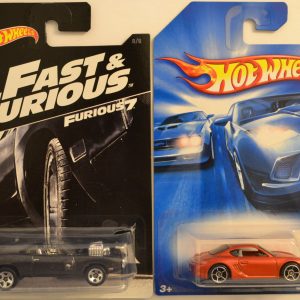 Hot Wheels 2 Cars Bundle ’70 Charger RT Fast & Furious & Porsche Cayman S 2007 First Edition 1:64
