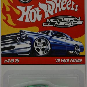 ’70 Ford Torino Green #4 Special Paint Hot Wheels HW Modern Classic Series 1:64 Scale Collectible Die Cast Model Car
