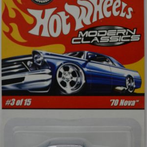 ’70 Nova Gray Chrome #3 Special Paint Hot Wheels HW Modern Classic Series 1:64 Scale Collectible Die Cast Model Car