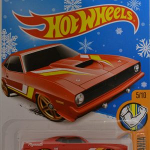 Red 70 Plymouth Aar Cuda Hot Wheels HW Muscle Mania Series 1:64 Scale Collectable Die Cast Model Car Snowflake Card