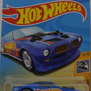 Blue 70 Pontiac Firebird Hot Wheels HW ’50 Race Team’ Series 1:64 Scale Collectible Die Cast Model Car #6/10