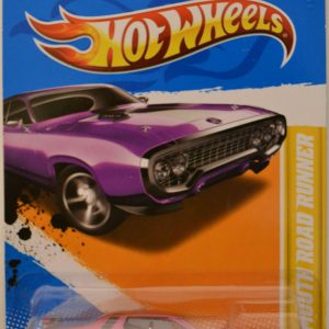 Hot Wheels Compatible ’71 Plymouth Road Runner Purple #6 HW 2012 New Models Series 1:64 Scale Collectible Die Cast Model Car