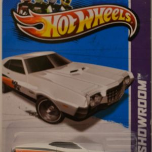 ’72 Ford Grand Torino Sport White Hot Wheels HW Showroom Series 1:64 Scale Collectible Die Cast Model Car