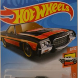 ’72 Ford Ranchero Black w Red Line Hot Wheels HW Hot Trucks Series 1:64 Scale Collectible Die Cast Model Car