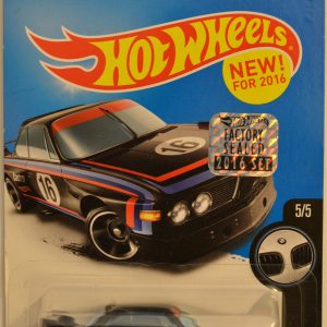 Hot Wheels ’73 BMW 3.0 CSL Race Car Black 190/250 Factory Sealed 2016 Set HW Hot Trucks Series 1:64 Scale Collectible Die Cast Model Car