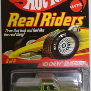Hot Wheels Green ’83 Chevy Silverado RLC Redline Club Real Riders Series 6 of 6 with White Wall Rubber Tires Limited Edition Series 8 1:64 Scale Collectible Die Cast Model Car