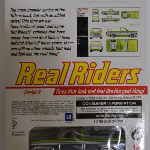 Hot Wheels Green ’83 Chevy Silverado RLC Redline Club Real Riders Series 6 of 6 with White Wall Rubber Tires Limited Edition Series 8 1:64 Scale Collectible Die Cast Model Car