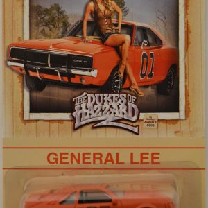 ’84 Mustang SVO Orange Custom-Made Hot Wheels with Real Rider Rubber Wheels Limited Edition General Lee The Dukes of Hazzard Series 1:64 Scale Collectible Die Cast Model Car.