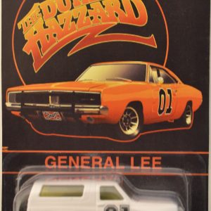 ’85 Ford Broco White Custom-Made Hot Wheels with Real Rider Rubber Wheels Limited Edition General Lee The Dukes of Hazzard Series 1:64 Scale Collectible Die Cast Model Car.