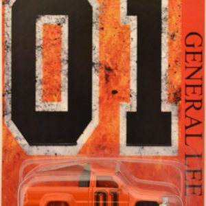 ’87 Toyota Truck Orange Custom-Made Hot Wheels with Real Rider Rubber Wheels Limited Edition General Lee 01 Series 1:64 Scale Collectible Die Cast Model Car.
