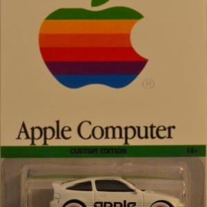 Hot Wheels ’88 Honda CRX White Custom-Made with White Real Rider Rubber Wheels Custom Edition Apple Computer Series 1:64 Scale Collectible Die Cast Model Car