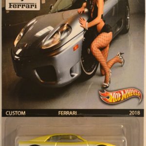 ’89 Ferrari 348 TB Gold Silver with Yellow Bumper Custom-Made Hot Wheels with Real Rider Rubber Wheels Limited Edition Ferrari Series 1:64 Scale Collectible Die Cast Model Car