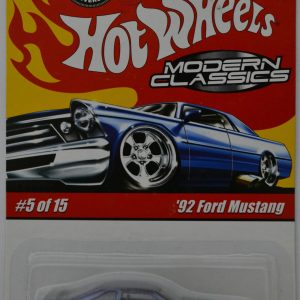 ’92 Ford Mustang Dark Blue #5 Special Paint Hot Wheels HW Modern Classic Series 1:64 Scale Collectible Die Cast Model Car
